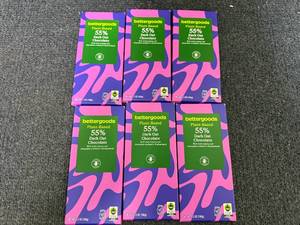 lot 244 image: 6 Better Goods Chocolate Bars