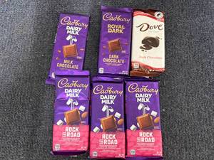 lot 255 image: Cadbury and Dove Chocolare Bars
