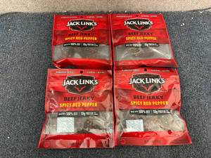 lot 258 image: 4 Bags of Jack Links Beef Jerky