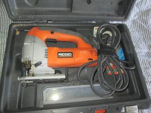 lot 30 image: Ridgid jigsaw in hardside case with...