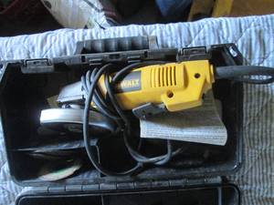 lot 45 image: Dewalt angle grinder with hardside ...