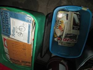lot 101 image: 2-covered totes containing Popular ...