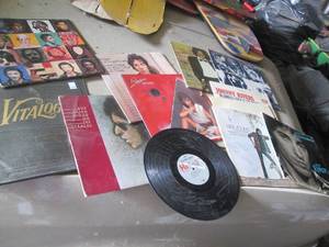 lot 136 image: Short stack of vinyl Record albums ...