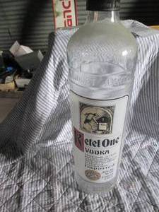 lot 158 image: Glass 6 liter Retal One Vodka bottl...