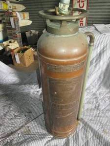 lot 170 image: Antique fire extinguisher repurpose...