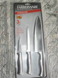 lot 182 image: Farberware stainless steel 3pc kitc...
