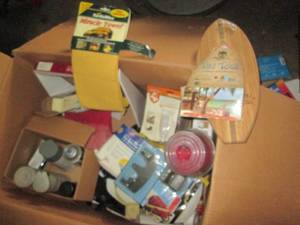 lot 196 image: Large box containing spray paints, ...