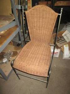 lot 228 image: Modern patio chair with Metal frame...