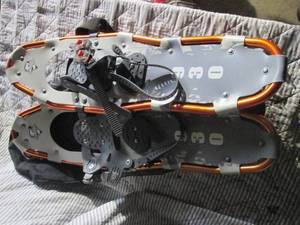 lot 239 image: Sherpa 930 snow shoes with poles an...