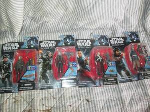 lot 262 image: 4pc Star Wars action figures and co...