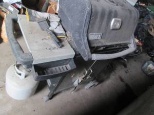 lot 108 image: Weber gas barbecue grill with empty...