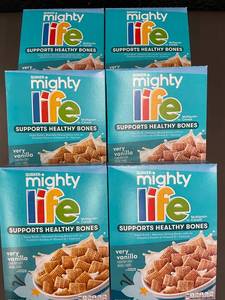 lot 26 image: 6 Boxes Quaker Mighty Life Cereal Very Vanilla 13 oz (Exp 725)