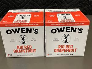 lot 120 image: Owens Rio Red Grapefruit Non-Alcoholic Mixer 8-Pack (8.2 fl oz cans)