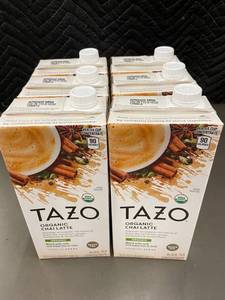 lot 177 image: Tazo Organic Chai Latte 32oz Black Tea Concentrate - Lot of 6 (Best by April 2025)