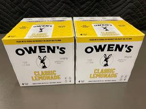 lot 226 image: Owens Classic Lemonade Mixer - 8 Pack (Non-Alcoholic, 12 fl oz Cans)