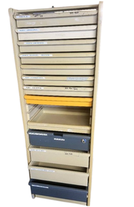 lot 7 image: Herman Miller Milcare Multi-Drawer & Tray Storage Cabinet - Multiple Level Compartments, Designed for Ample Space, Easily Accessible - Great Condition - No Accordion Door