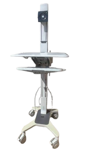 lot 9 image: Ergotron Single LD Sit-Stand Workstation With Monitor Mount - Premium Mobility Casters - Good Condition Currently Locked In One Position