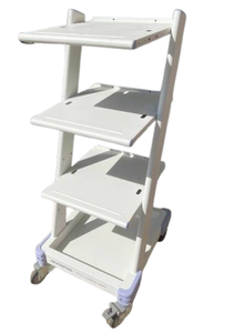 lot 15 image: Olympus TC-C1 Clinical Cart - Smooth Castor Maneuverability, Ergonomic Handles, Integrated Socket Blocks - Great Condition
