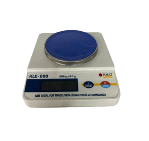 lot 39 image: MSRP $200 Kilotech KLE-200 200 Gram Digital Measuring Scale - Designed for Precision Weighing, For Small Laboratories & Educational Environments, Stainless Steel Platform - Good Working Condition