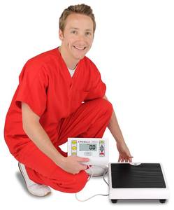lot 43 image: Detecto PD100 ProDoc Digital Scale - Heavy-Duty Stable Base, Highly Visible LCD Display, 480 lbs. Weight Capacity - Great Working Condition