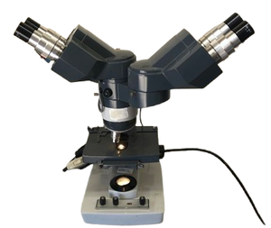 lot 3 image: MSRP $3,200 High Quality&nbspAO American Optical Dual Binocular Heads Teaching Laboratory-Grade One-Ten Compound Power Illuminating Microscope - Precision Optics for Crisp, Clear Viewing Great Condition I Want This