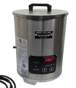 lot 5 image: $$$$ Med-Tec MT-801.5D Melting Point 6 Quart Pot - 60-350°f&nbspPrecise Temperature Control, Digital Display Indicator, Controlled Environment for Melting Metal Substances - Great Working Condition