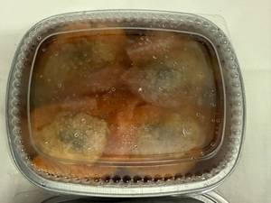 lot 263 image: K. 2x 4 portions Atlantic Salmon wSeafood Stuffing