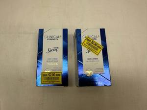 lot 20 image: 2x Secret Clinical Strengh