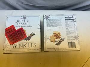 lot 36 image: 2x 4-5oz Bags Rustic Bakery Twinkles-Vanilla Butter Cookies