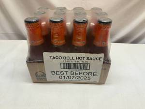 lot 79 image: 12x Taco Bell Hot Sauce