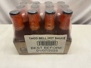 lot 80 image: 12x Taco Bell Hot Sauce