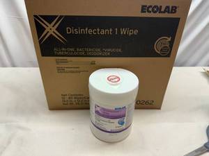 lot 114 image: 12x Ecolab Disinfectant 1 Wipe