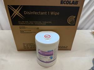 lot 115 image: 12x Ecolab Disinfectant 1 Wipe