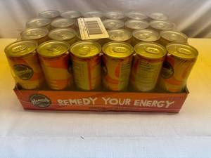 lot 124 image: 24x 8.5oz Kombucha Energy-Tropical