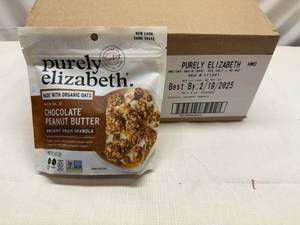 lot 135 image: 10x 4oz Purely Elizabeth Granola-Chocolate Peanut Butter