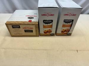 lot 148 image: 3x 12pkgs Land O Lakes-Carmel & Chocolate Cocoa Mix