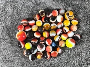 lot 205 image: Lot of Collectible Marbles with 3 Shooter Marbles
