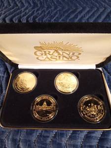 lot 34 image: 1998-1999 Grand Casino collector coin set