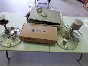lot 38 image: Polycom Group 300 video conferencing system