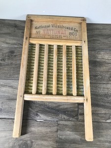 lot 240 image: Vintage National Washboard Co. No. 801 (Metal - Brass)