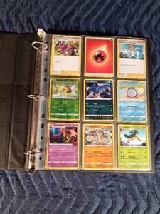 lot 69 image: Binder of 90 Pokmon trading cards