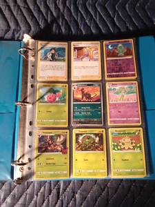 lot 73 image: Binder of 90 Pokmon trading cards