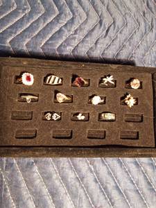 lot 159 image: Lot of 12 Rings