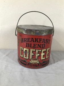 lot 399 image: Vintage Breakfast Blend Coffee Tin