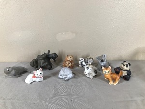 lot 394 image: Lot of Animal Figurines and Some are Signed on the Bottom