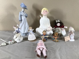 lot 375 image: Collectible Ceramic  Porcelain Doll Figurines  & More