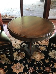 lot 13 image: Uttermost Anya round table (table only) Smoke free