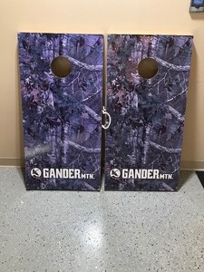 lot 318 image: Gander Mountain Real tree cornhole game