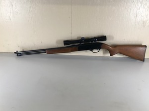 lot 9 image: Winchester model 190 22 S.L. or L. R. rifle with Timber King scope 3X-9x32 - Tube fed for rounds
