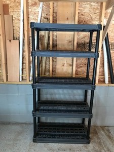 lot 264 image: Plano 5 tier plastic shelf